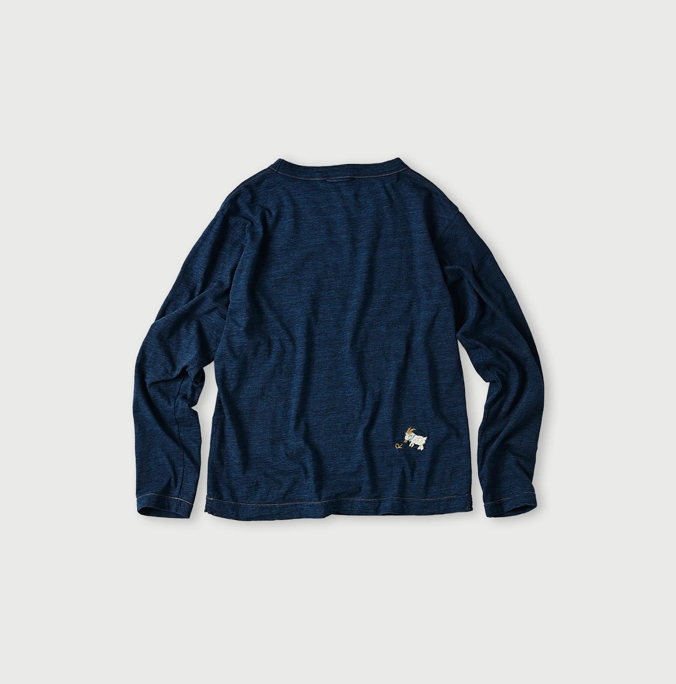 45R(フォーティファイブアール) |ゴートンくん刺繍の908Tシャツ（インディゴ）