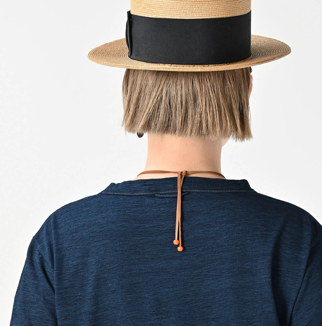 45R(フォーティファイブアール) |ゴートンくん刺繍の908Tシャツ（インディゴ）