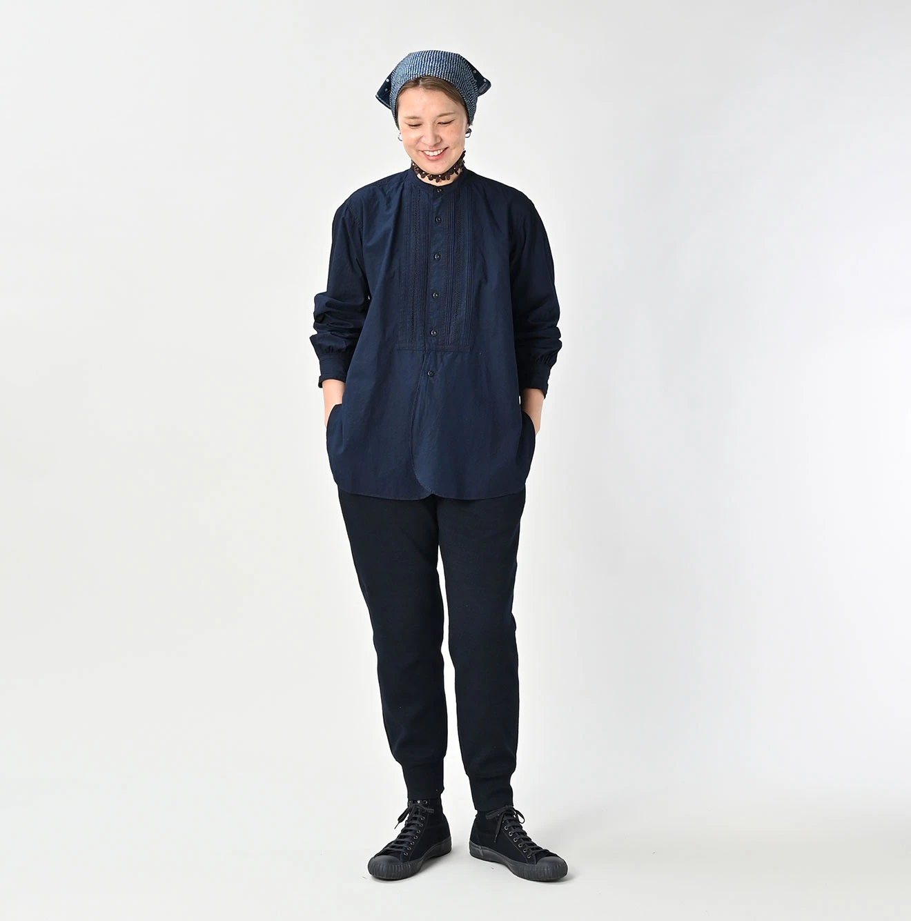 45R(フォーティファイブアール) |バチストレースの908ビッグーグーシャツ（インディゴ）