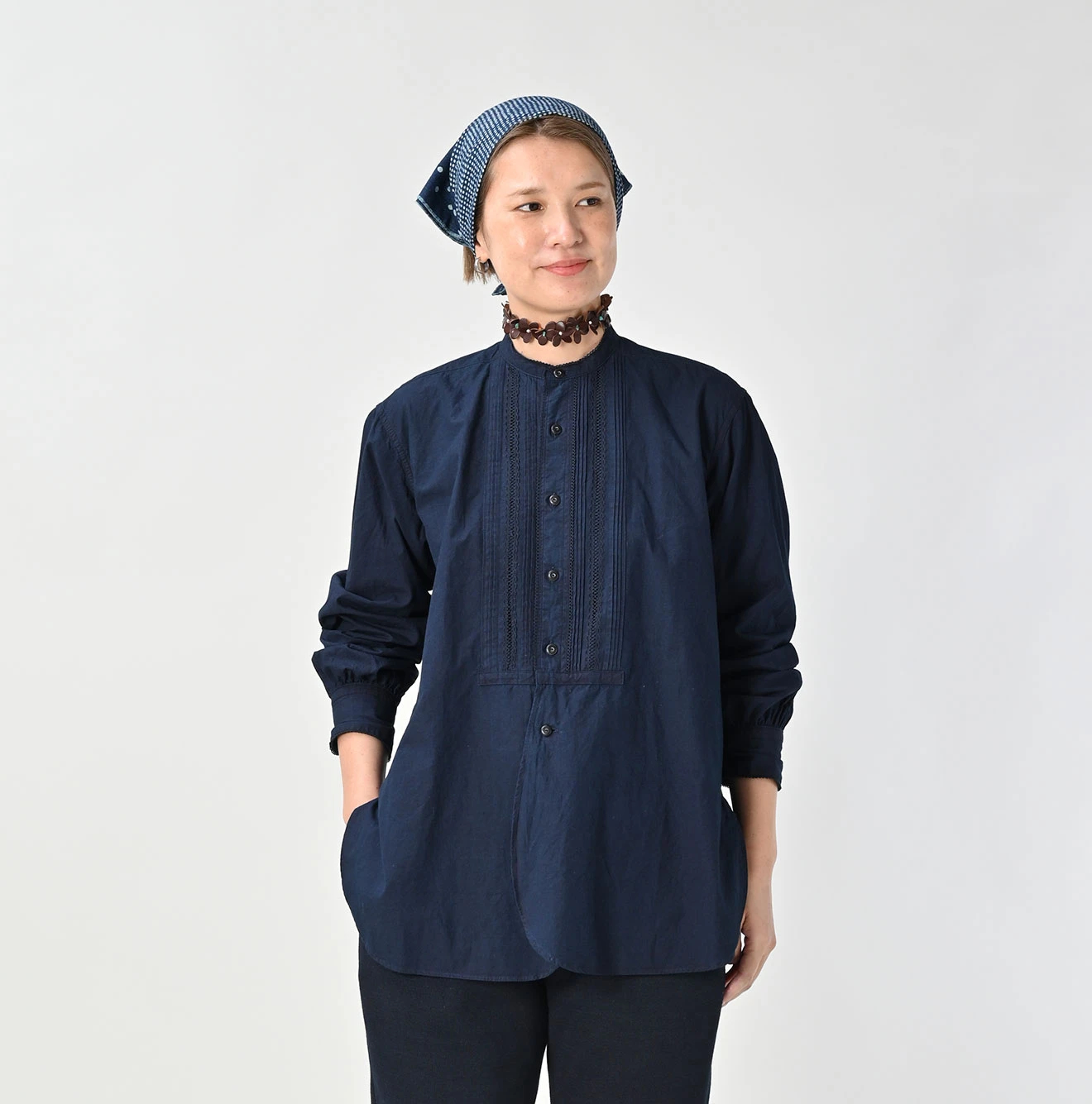 45R(フォーティファイブアール) |バチストレースの908ビッグーグーシャツ（インディゴ）