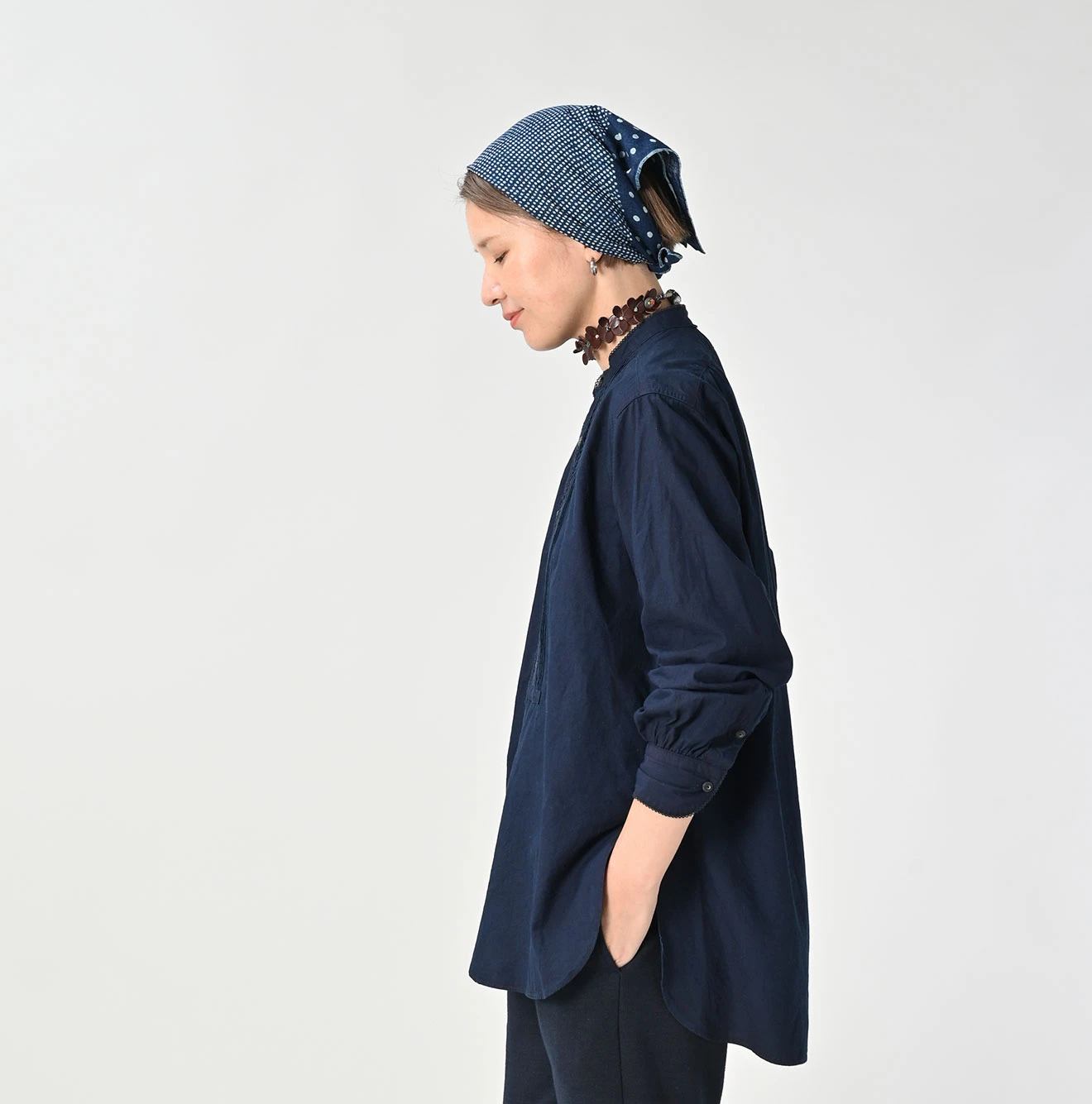 45R(フォーティファイブアール) |バチストレースの908ビッグーグーシャツ（インディゴ）