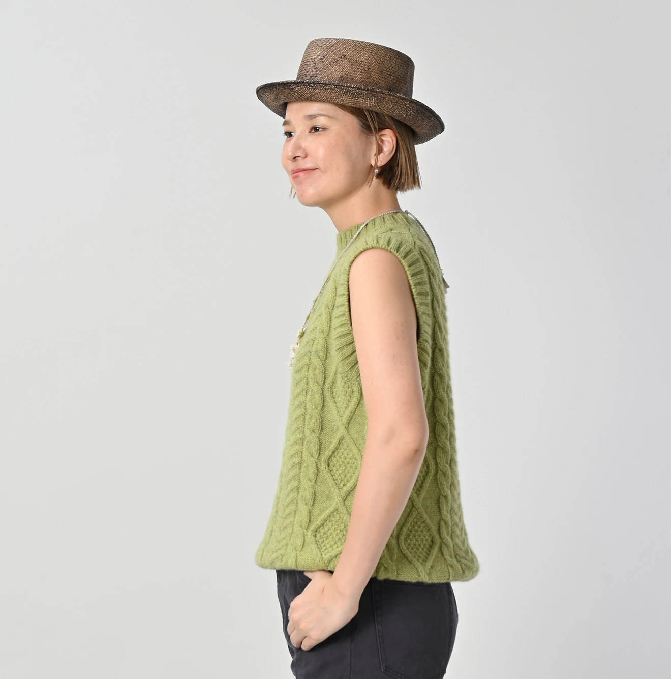 45R(フォーティファイブアール) |カシミヤのアランベスト