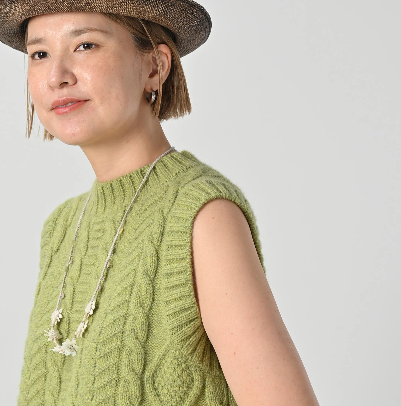 45R(フォーティファイブアール) |カシミヤのアランベスト