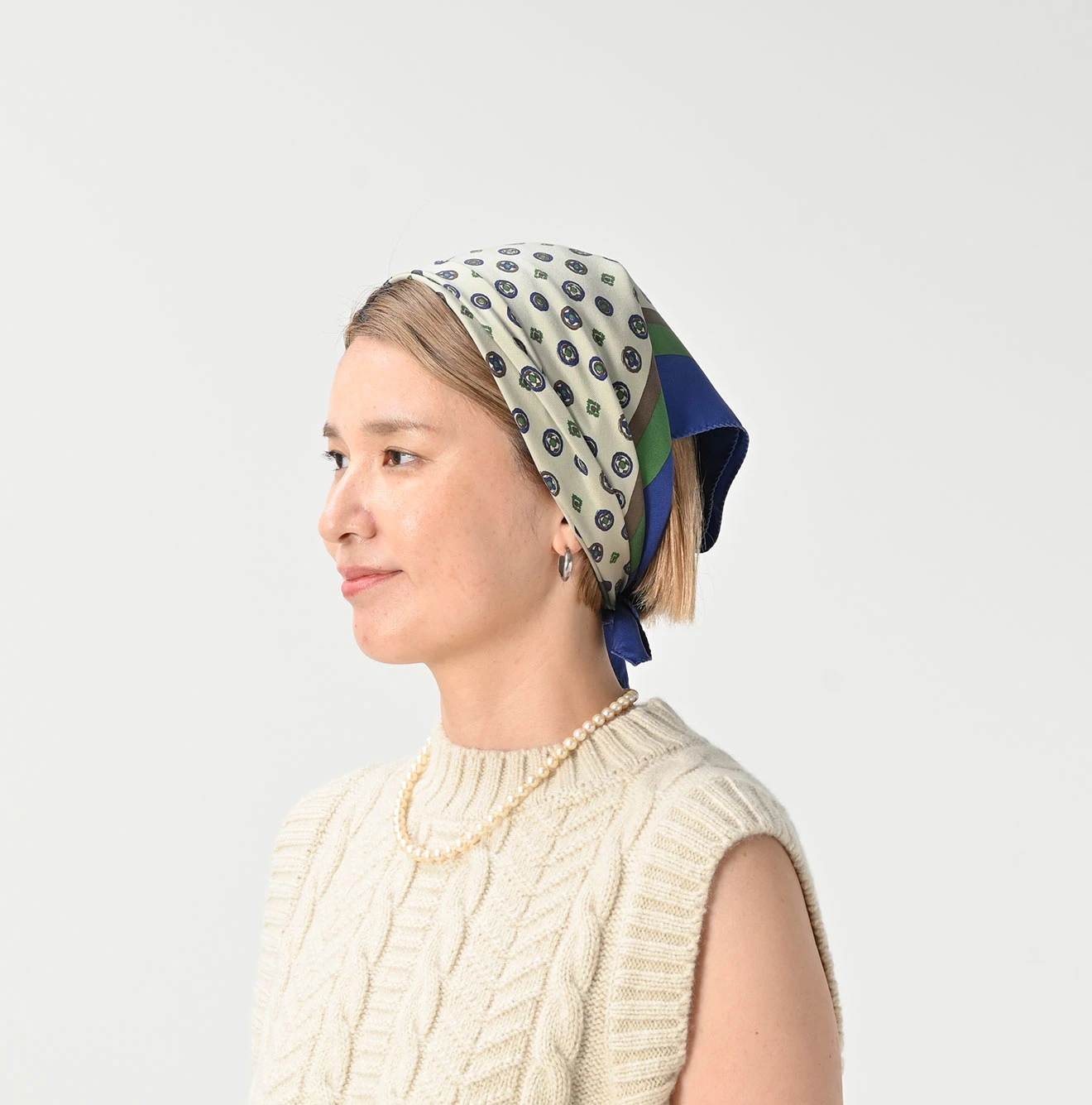 45R(フォーティファイブアール) |シルクの小紋バンダナ