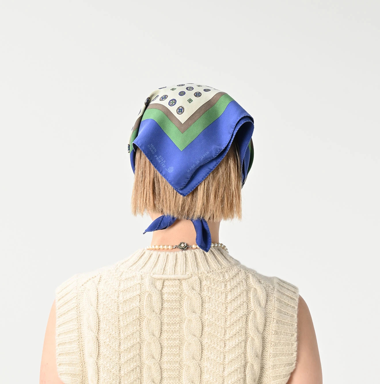 45R(フォーティファイブアール) |シルクの小紋バンダナ