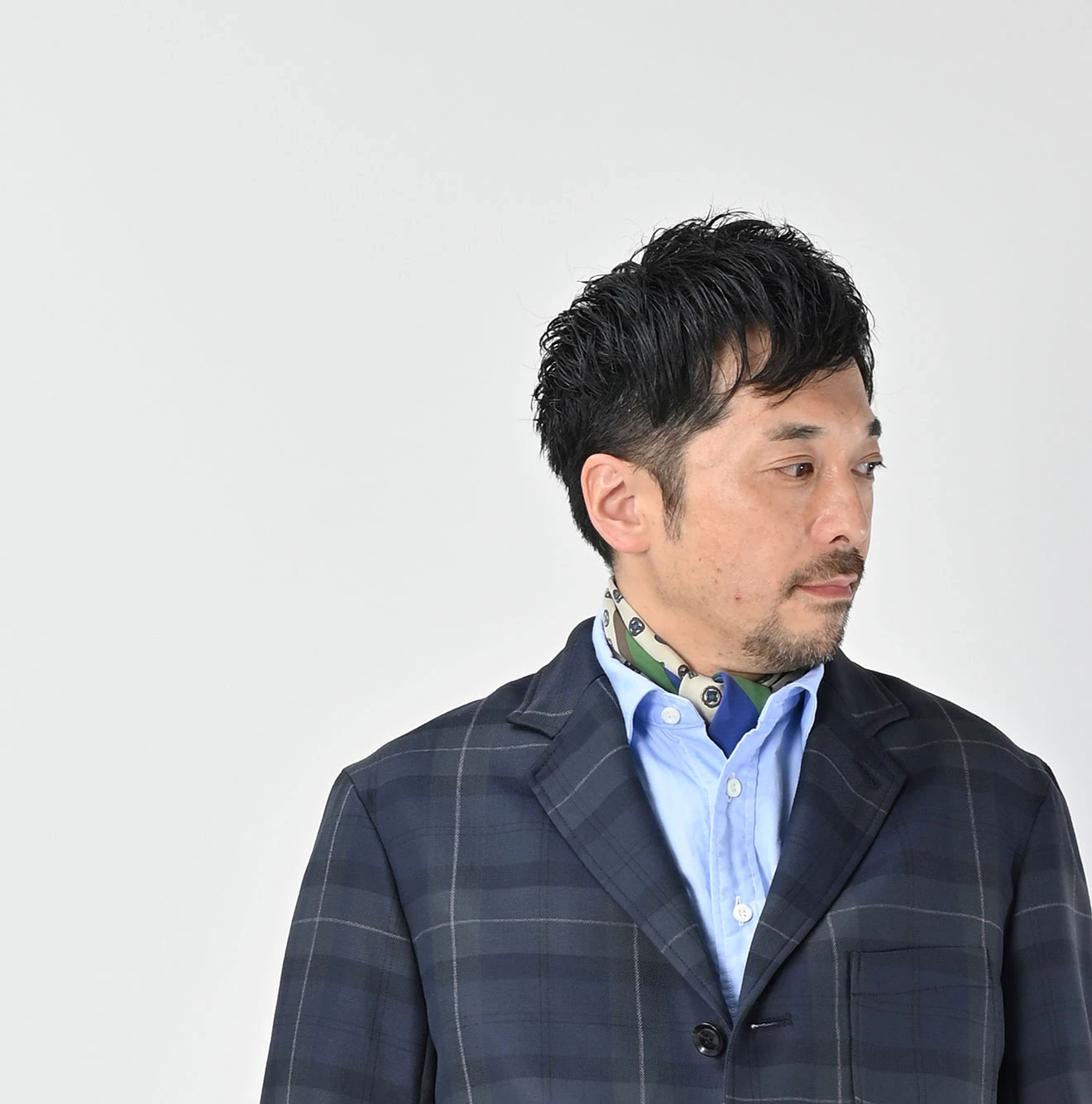 45R(フォーティファイブアール) |シルクの小紋バンダナ