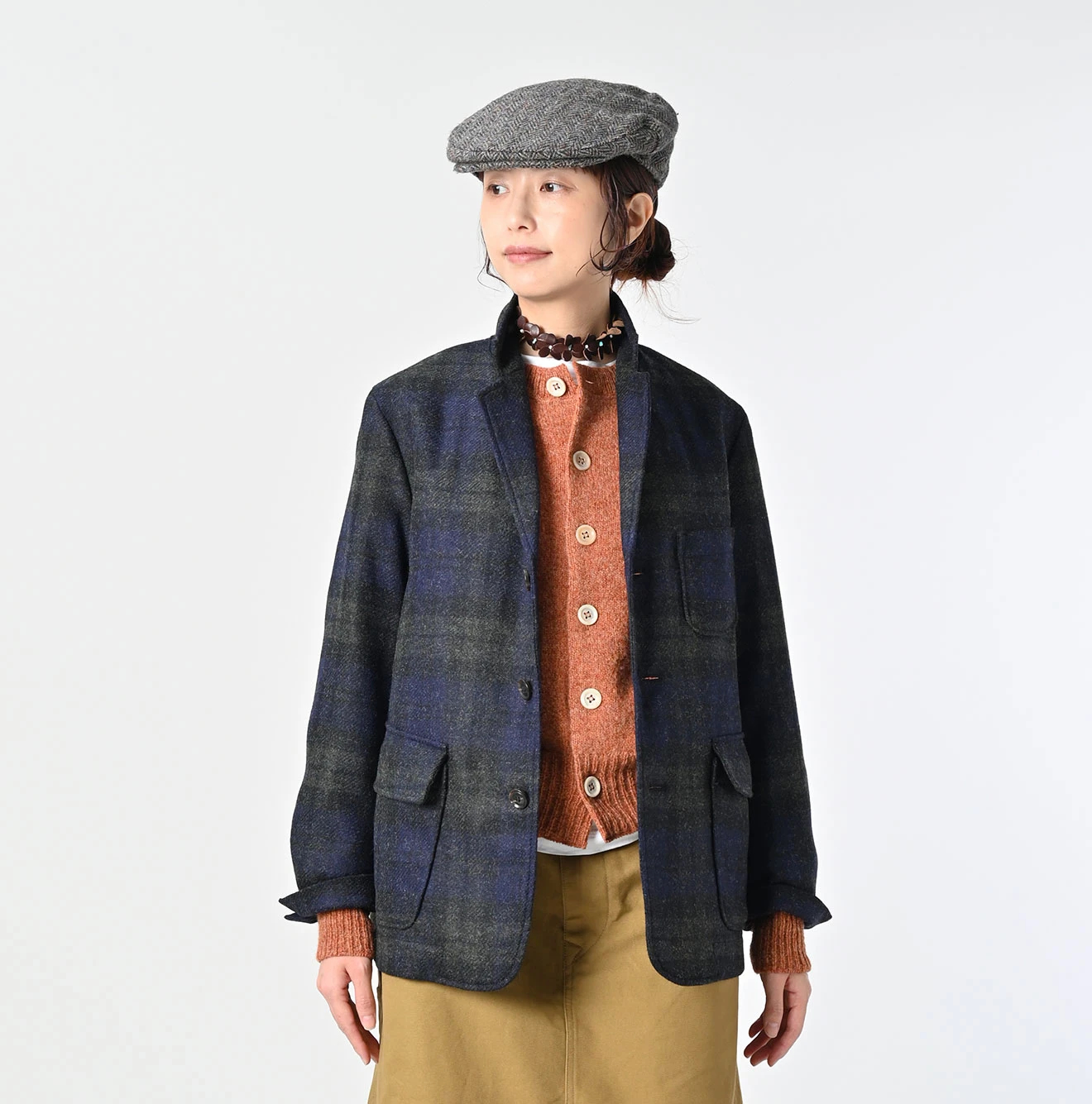 45R(フォーティファイブアール) |ウールタータンの908みゆきジャケット