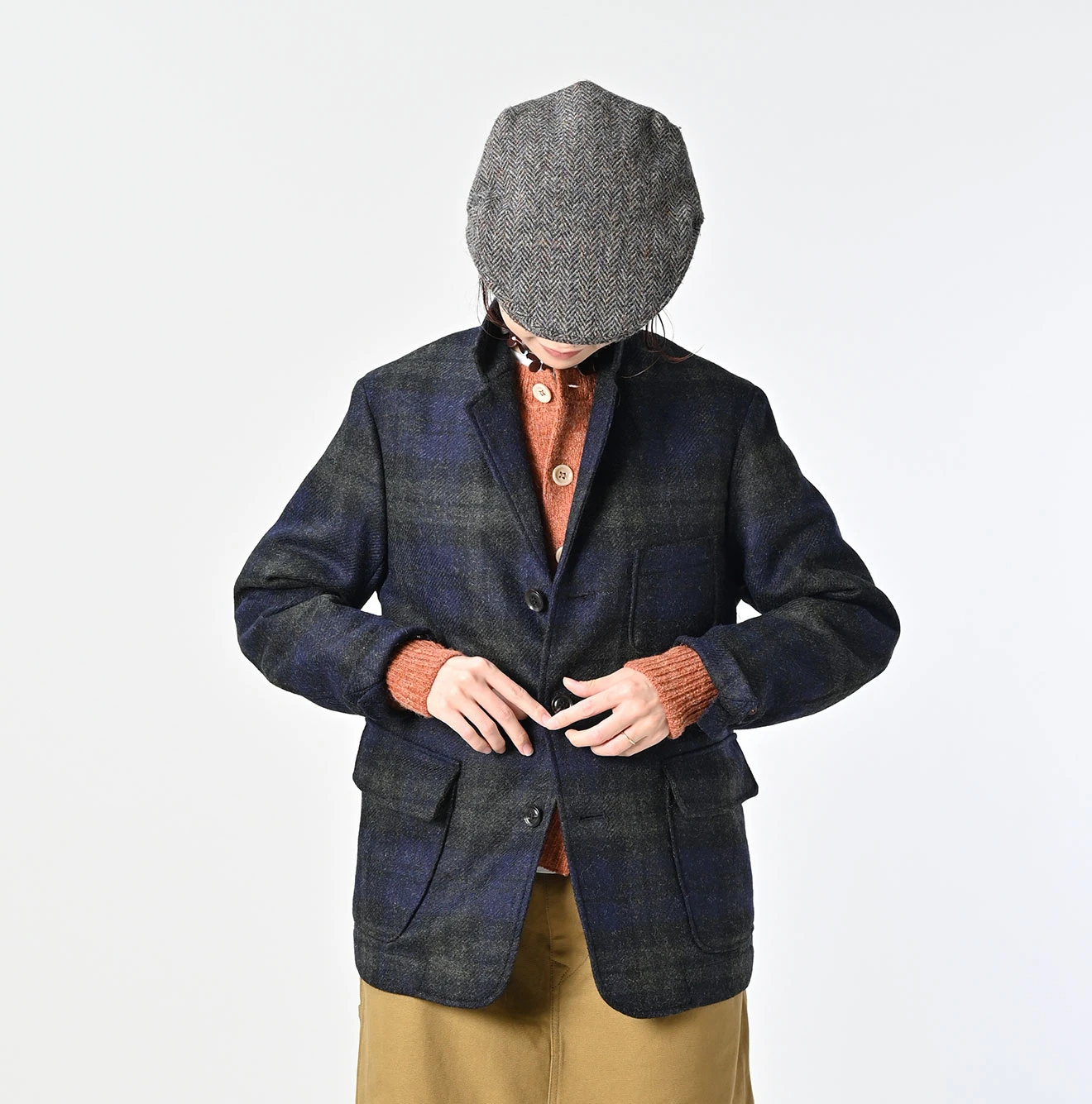 45R(フォーティファイブアール) |ウールタータンの908みゆきジャケット