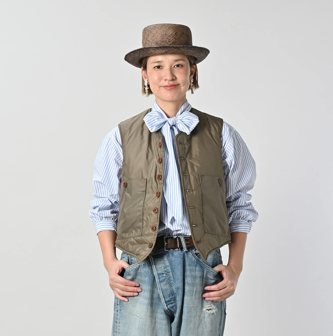 45R(フォーティファイブアール) |ナイロンの908キルティングベスト