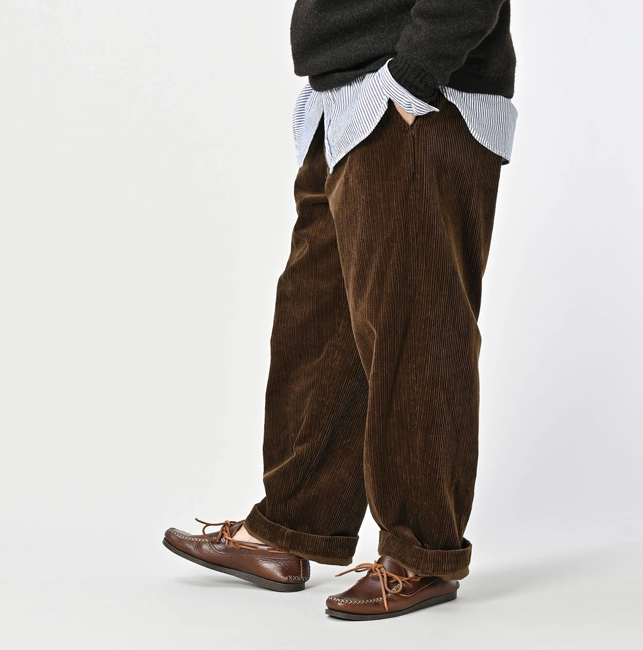 45R(フォーティファイブアール) |セルビッチコーデュロイの908ニームパンツ