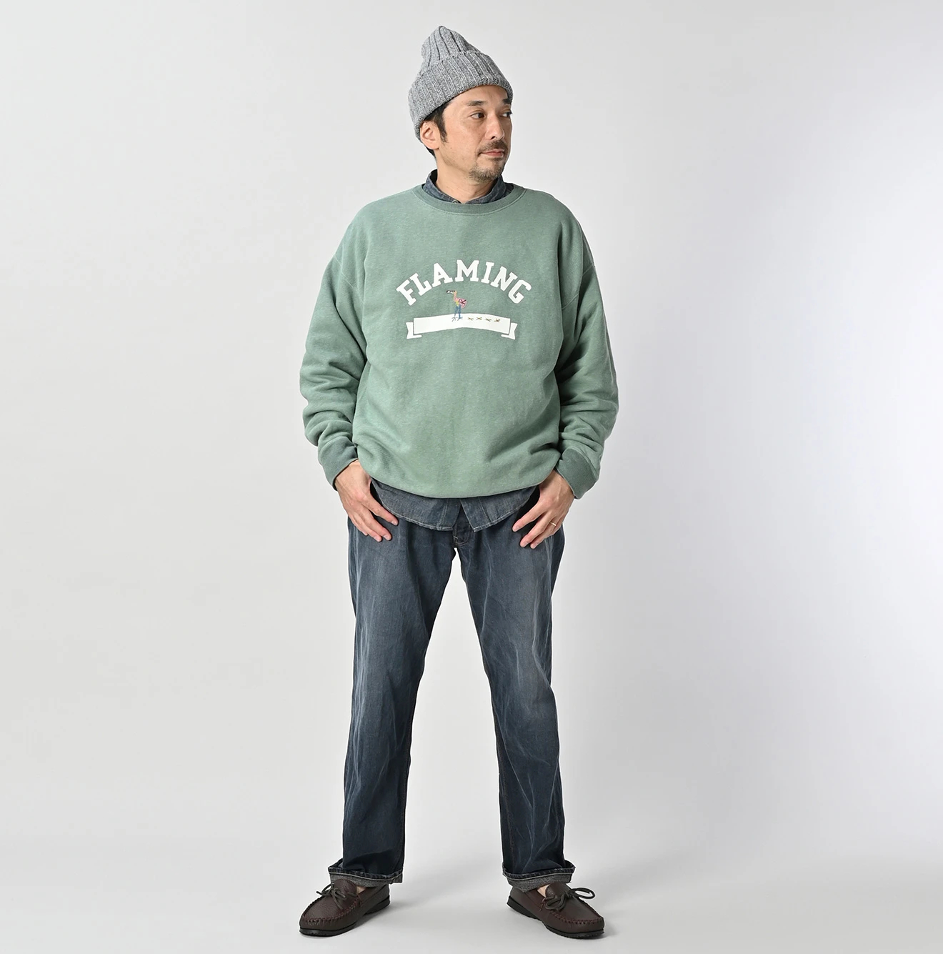 45R（フォーティーファイブアール）| HERITAGE シープボアのスウェット 69584617b_14_d_500.jpg
