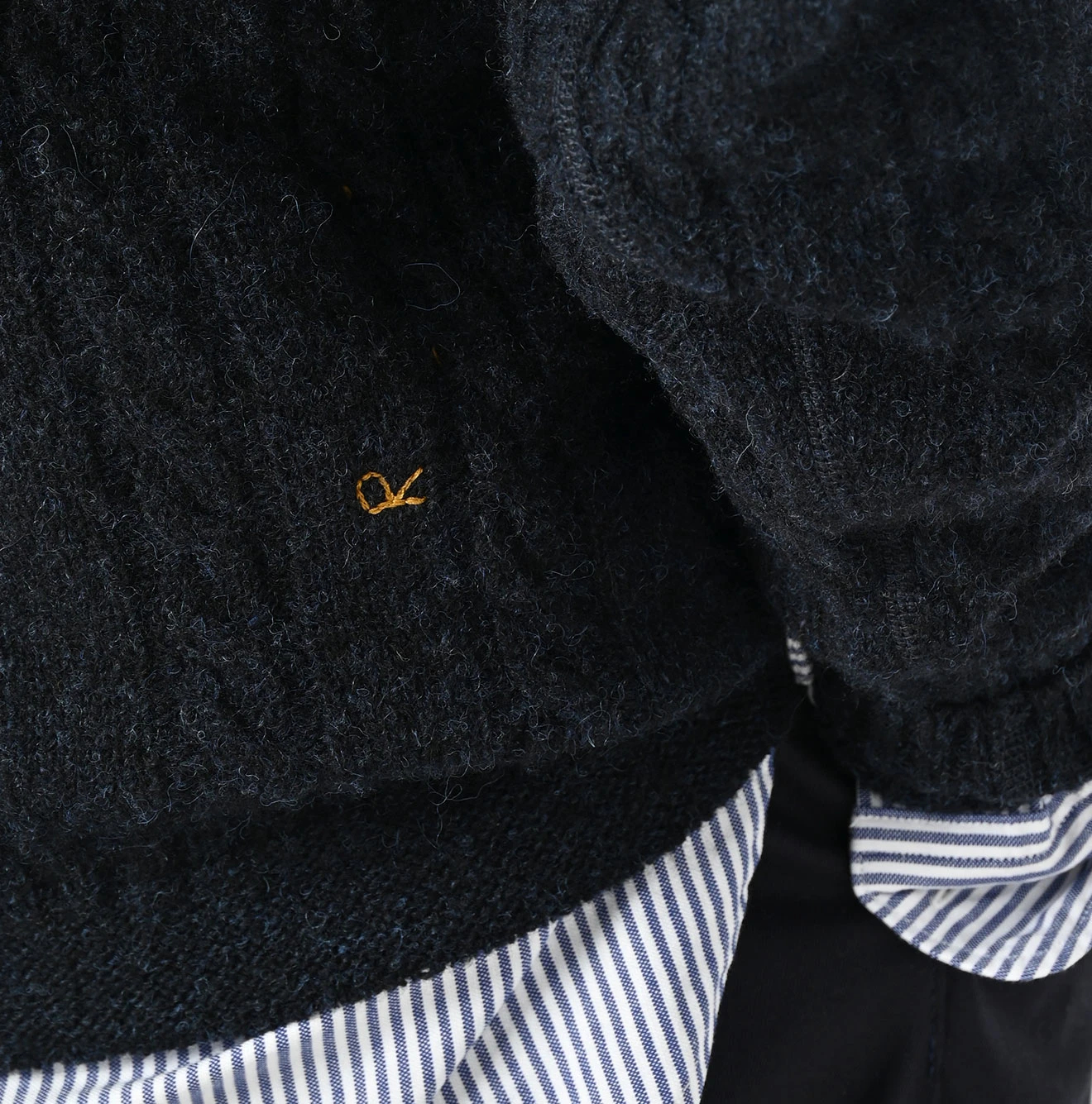 45R(フォーティファイブアール) |シェットランドケーブル縮絨の908ラグランセーター