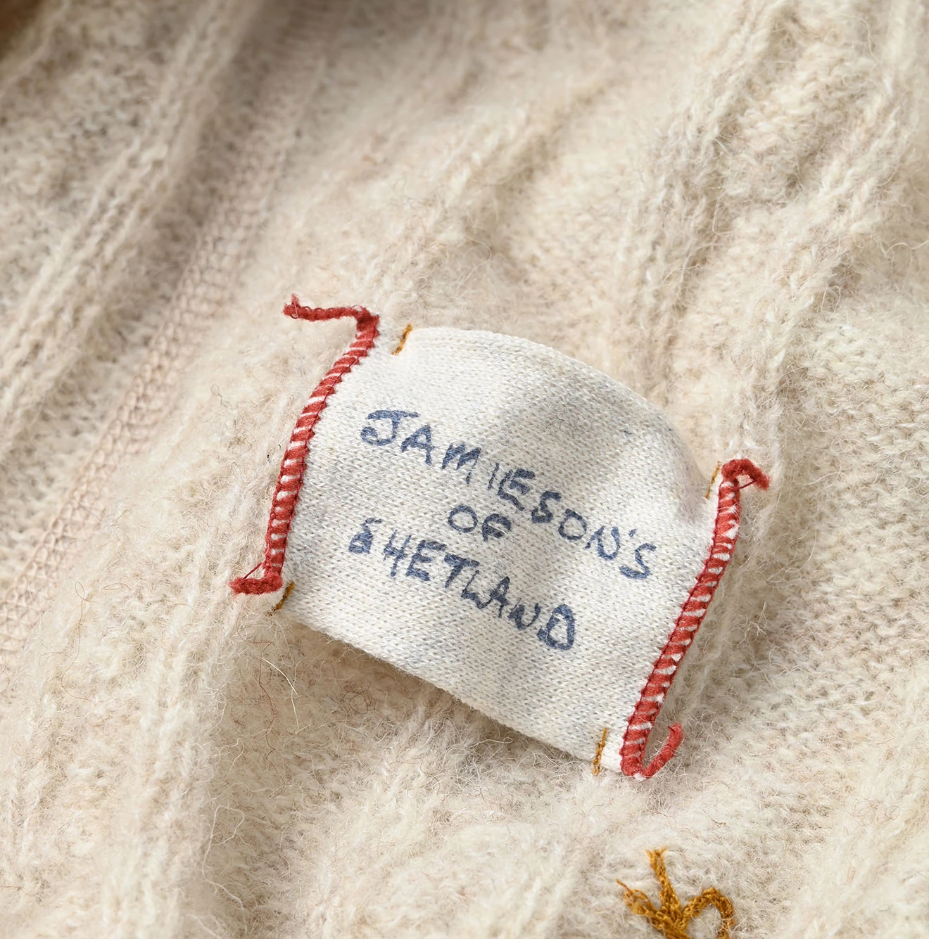 45R(フォーティファイブアール) |シェットランドケーブル縮絨の908ラグランセーター