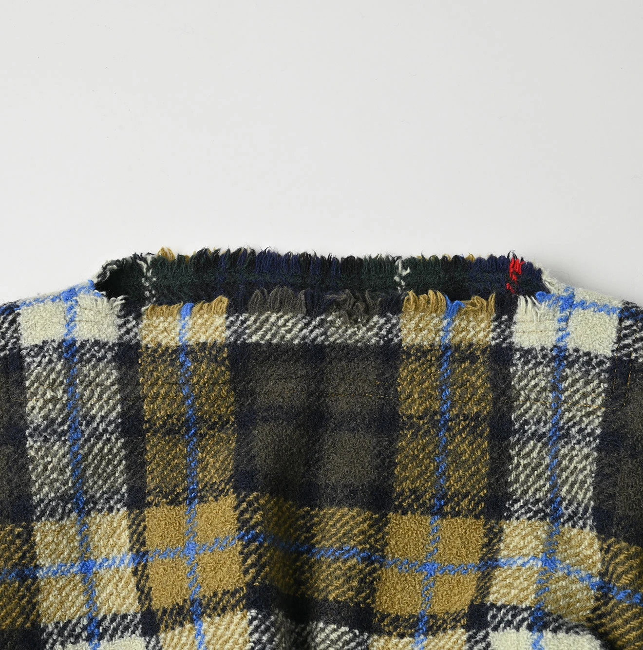 45R(フォーティファイブアール) |インドメリノカシミヤのチェックポンチョ