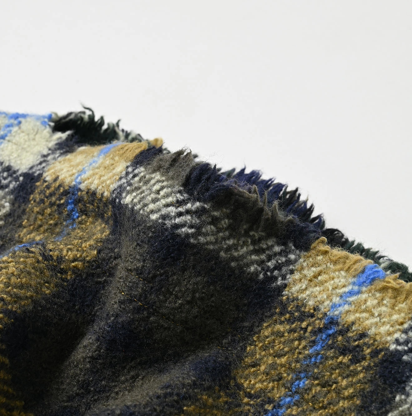 45R(フォーティファイブアール) |インドメリノカシミヤのチェックポンチョ