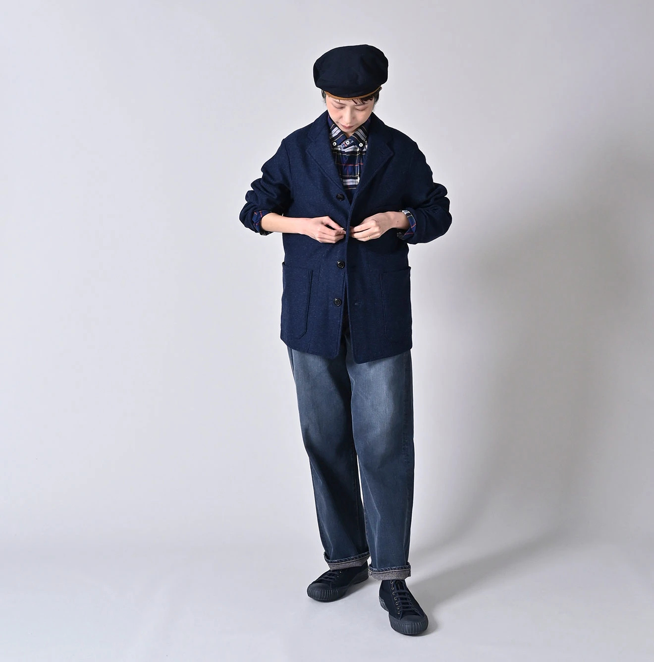 45R(フォーティファイブアール) |ジャージフラノの908ニームジャケット