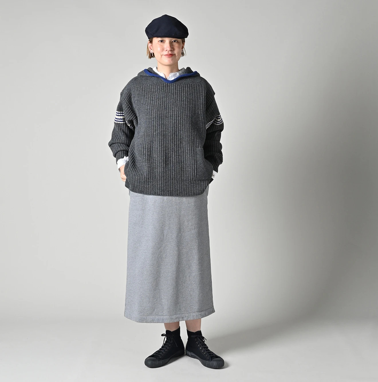 45R(フォーティファイブアール) |畦編み縮絨ウールの908スノーセーター