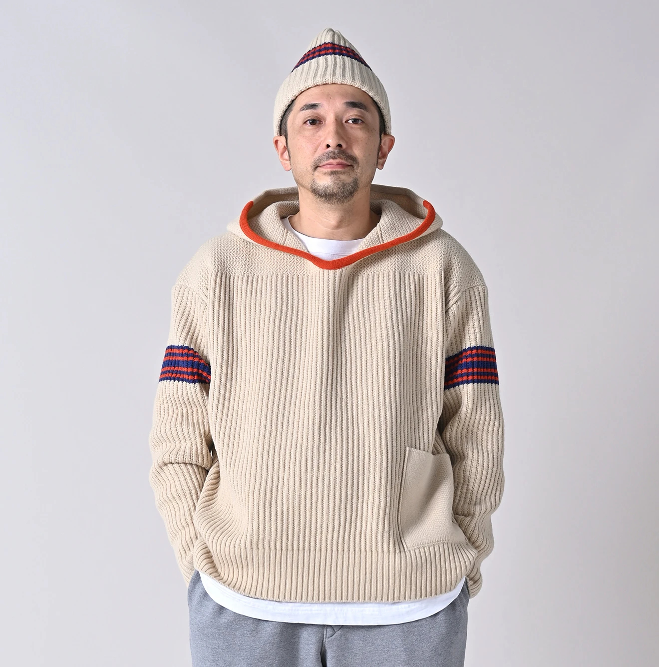 45R(フォーティファイブアール) |畦編み縮絨ウールの908スノーセーター