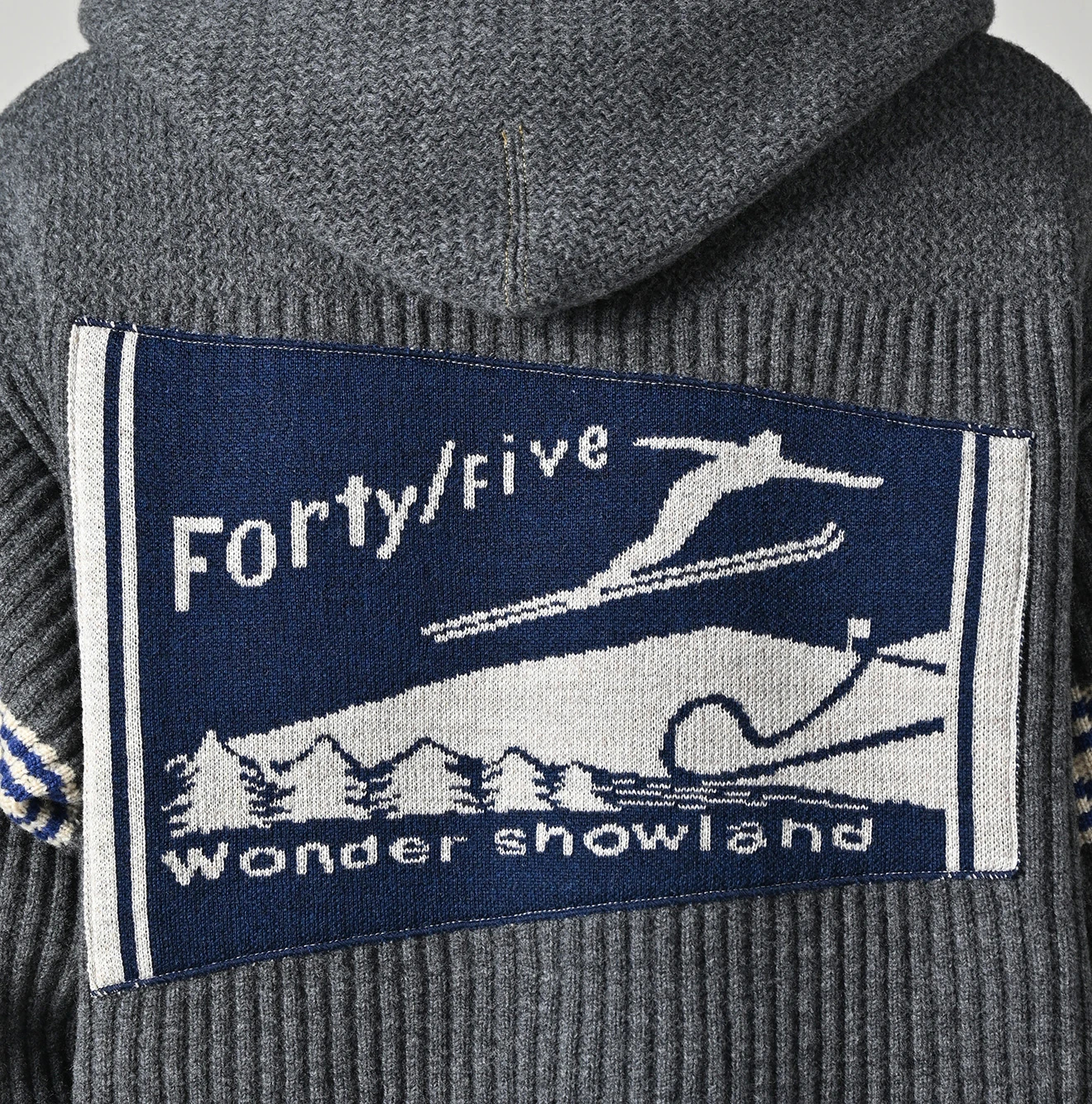 45R(フォーティファイブアール) |畦編み縮絨ウールの908スノーセーター