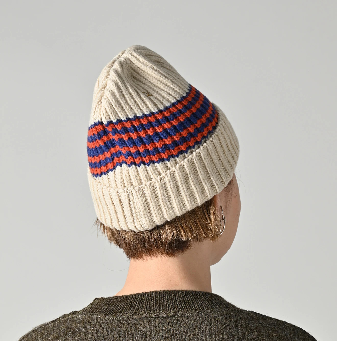 45R(フォーティファイブアール) |畦編み縮絨ウールのスノーキャップ