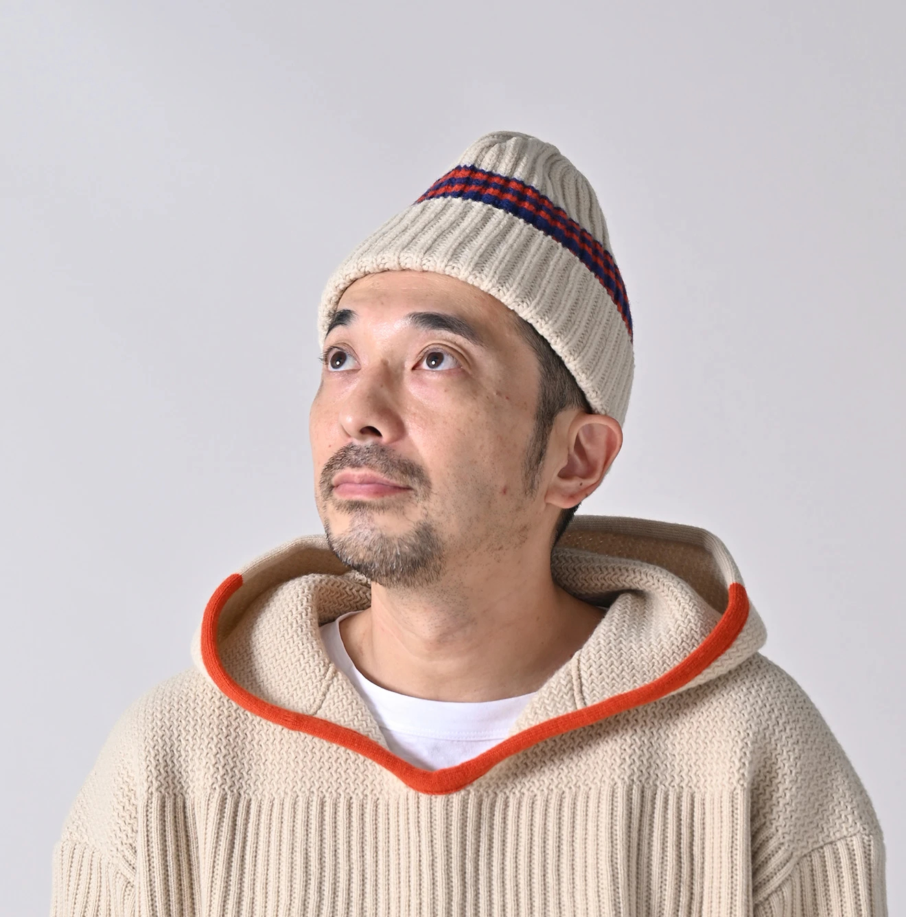 45R(フォーティファイブアール) |畦編み縮絨ウールのスノーキャップ