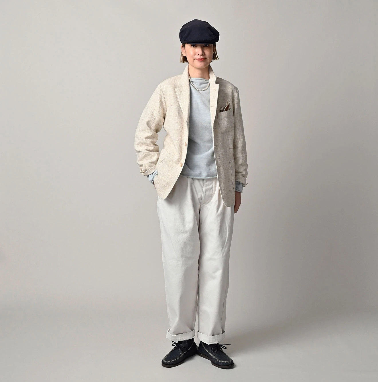 45R（フォーティファイブアール）| 綿麻ツイードの908ジャカーデ