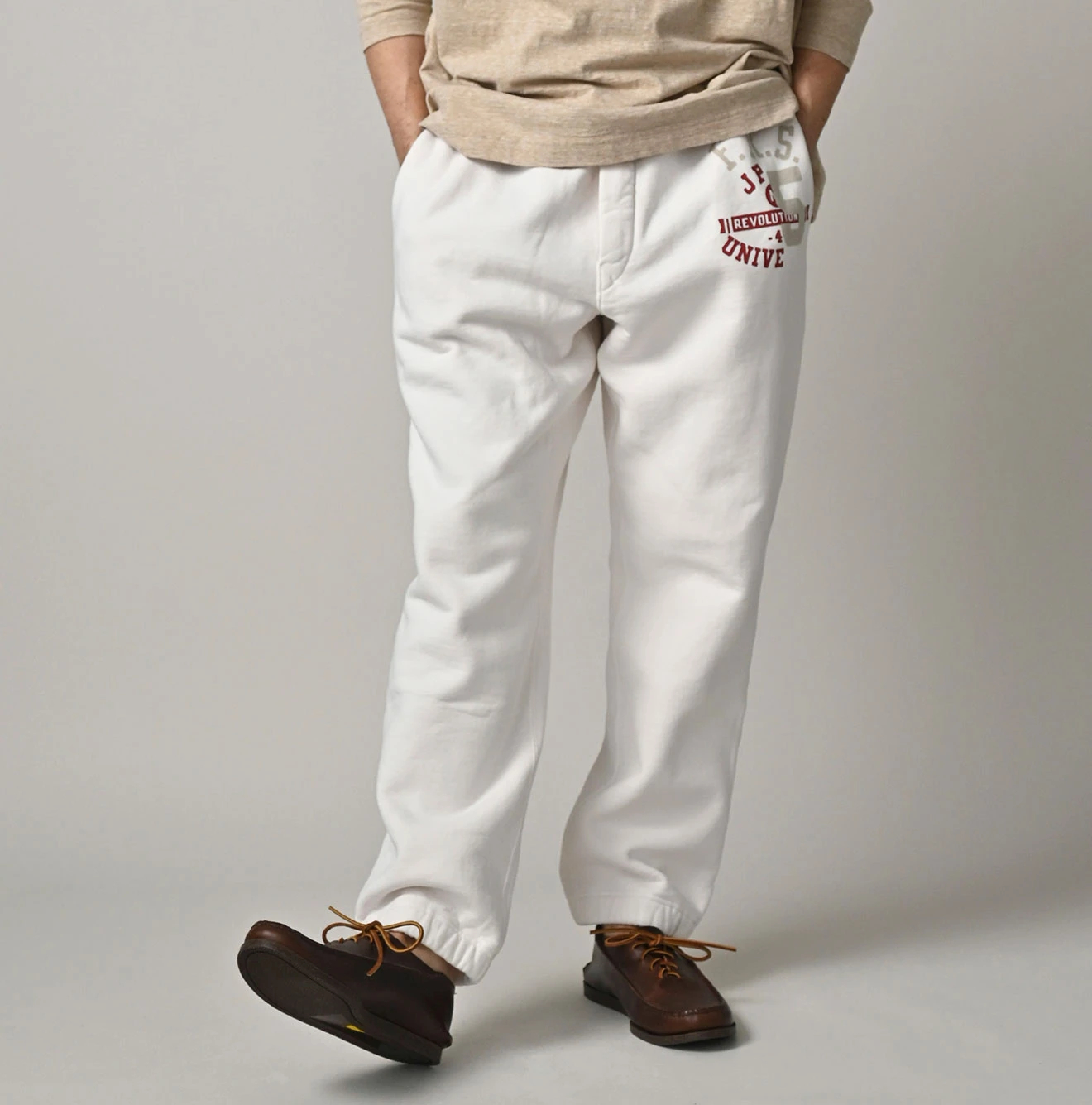 ✨美品✨45R HERITAGE ヨットプリントの裏毛スウェットシャツ 日本製