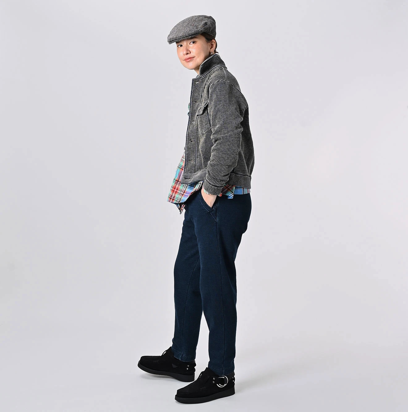 45R(フォーティファイブアール) |裏毛の908クロスビーパンツ（インディゴ）