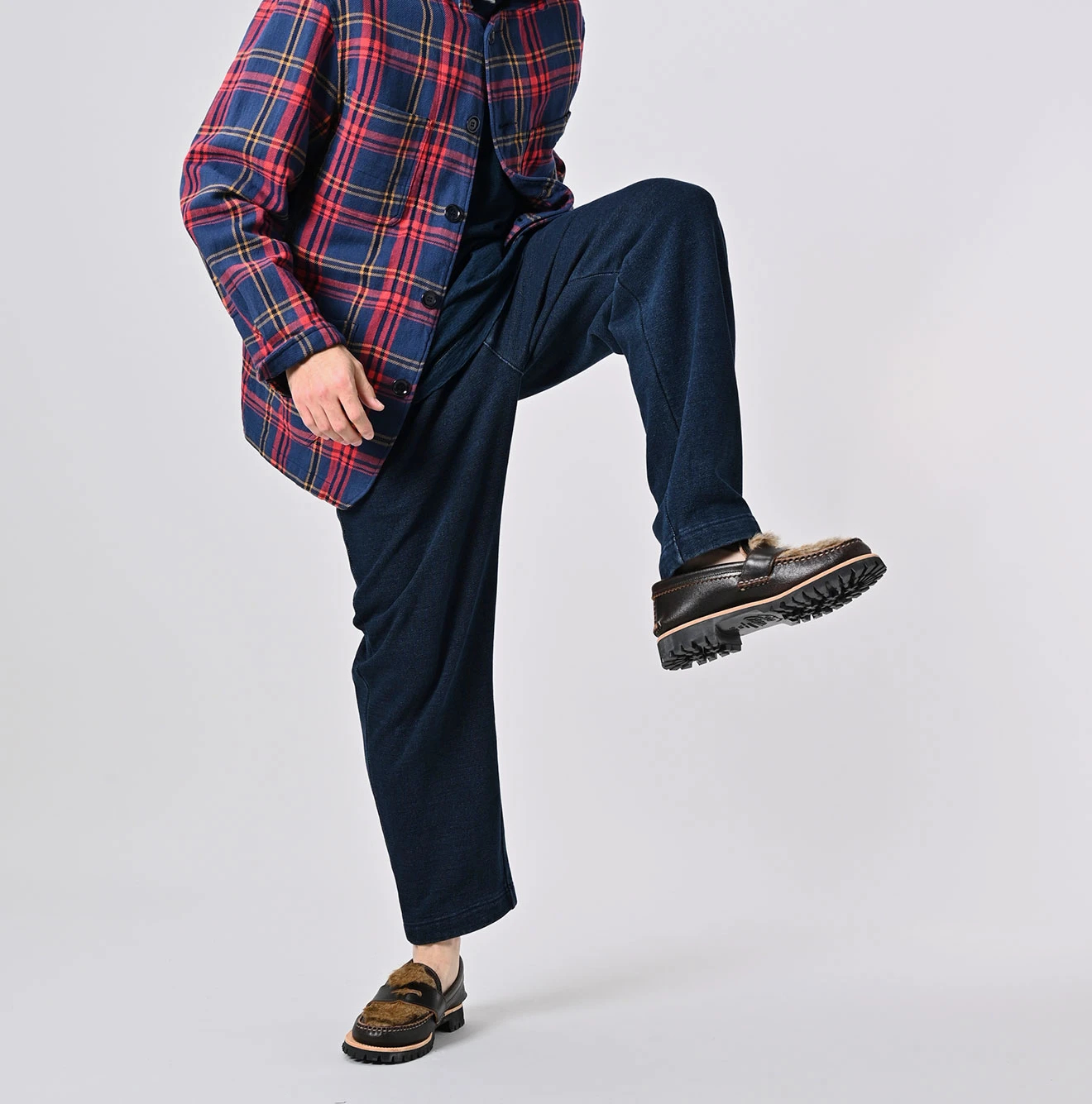 45R(フォーティファイブアール) |裏毛の908クロスビーパンツ（インディゴ）