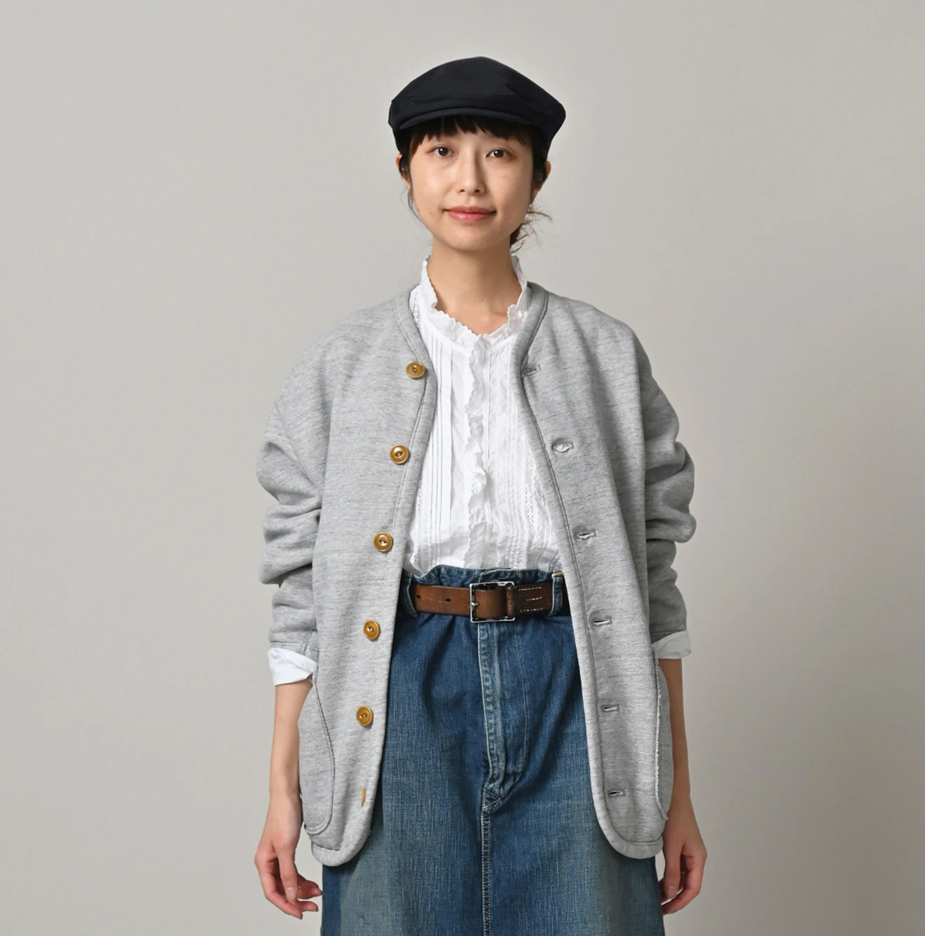 定価6.6万 2025AW 45R 45rpm フォーティファイブアール ヘリテージ裏毛の908バインダーカーディガン 1＼ベージュ【2400014941777】 楽天市場】45R ヘリテージ裏毛の908バインダーカーデ フォーティ