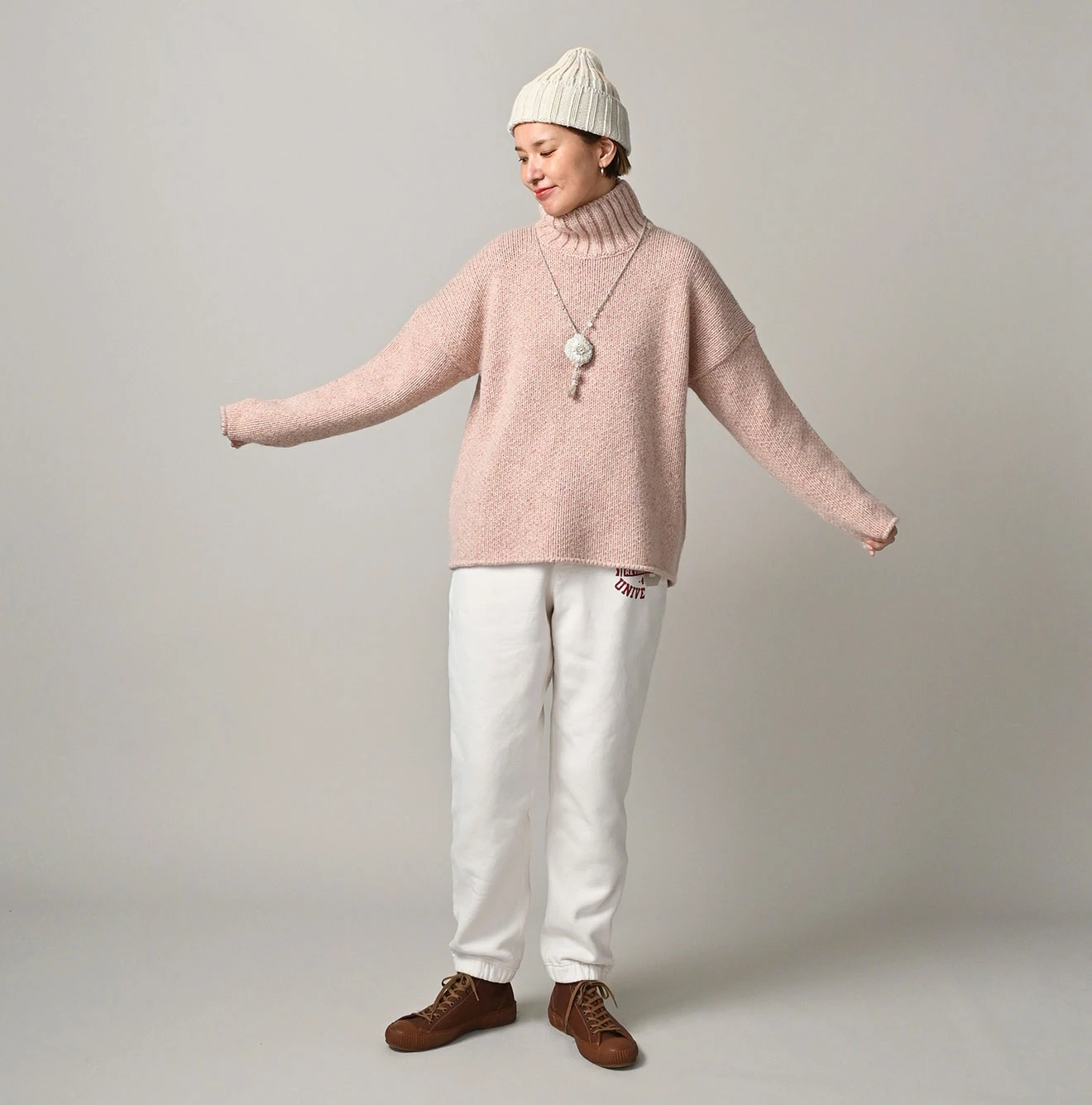 45R ニット 45R（フォーティファイブアール）| カシミヤリネンのMタートル Sweater