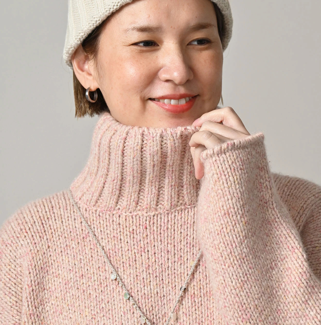 45R（フォーティファイブアール）| カシミヤリネンのMタートル Sweater