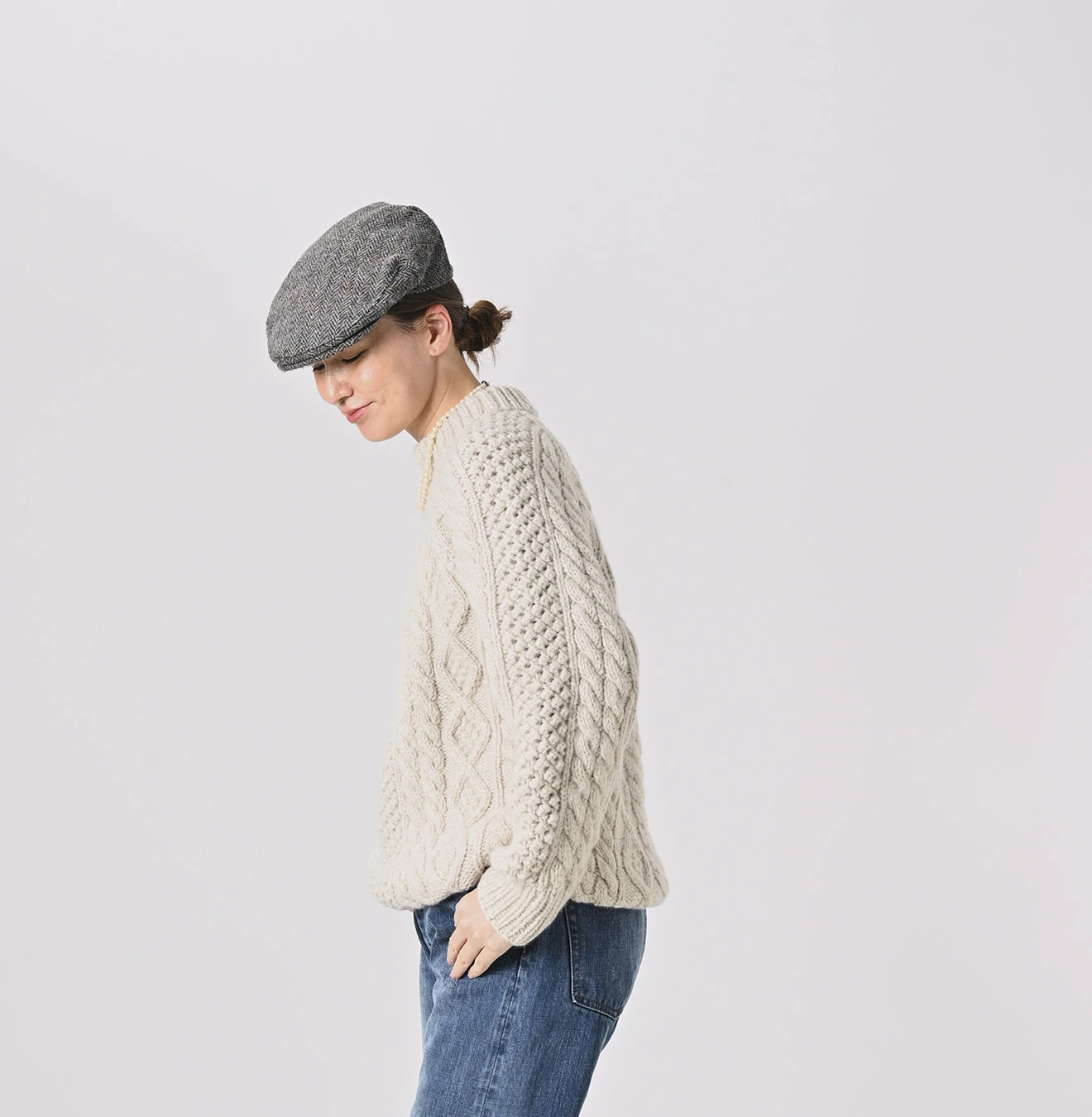 45R(フォーティファイブアール) |カシミヤの908アランセーター