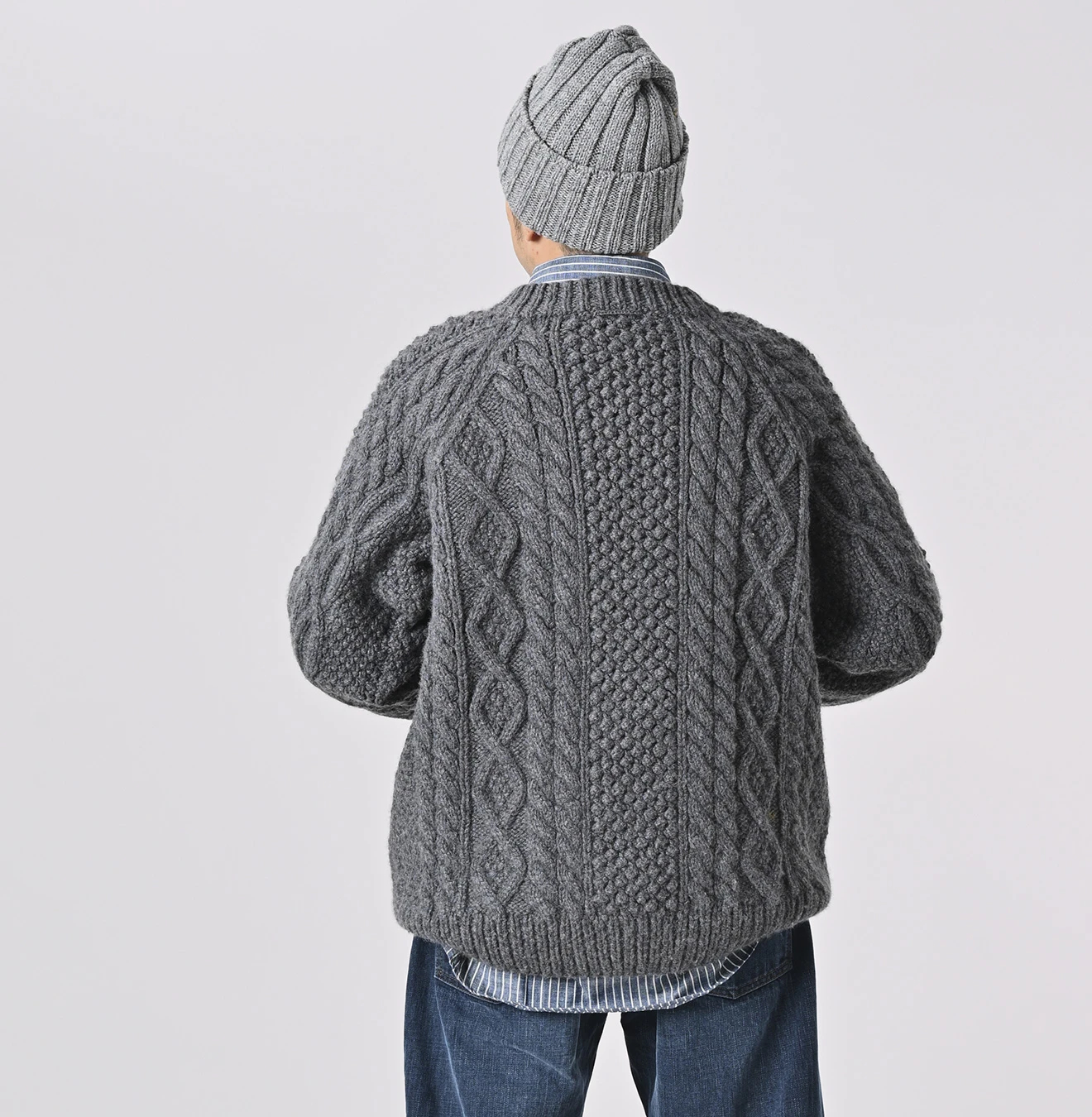 45R(フォーティファイブアール) |カシミヤの908アランセーター