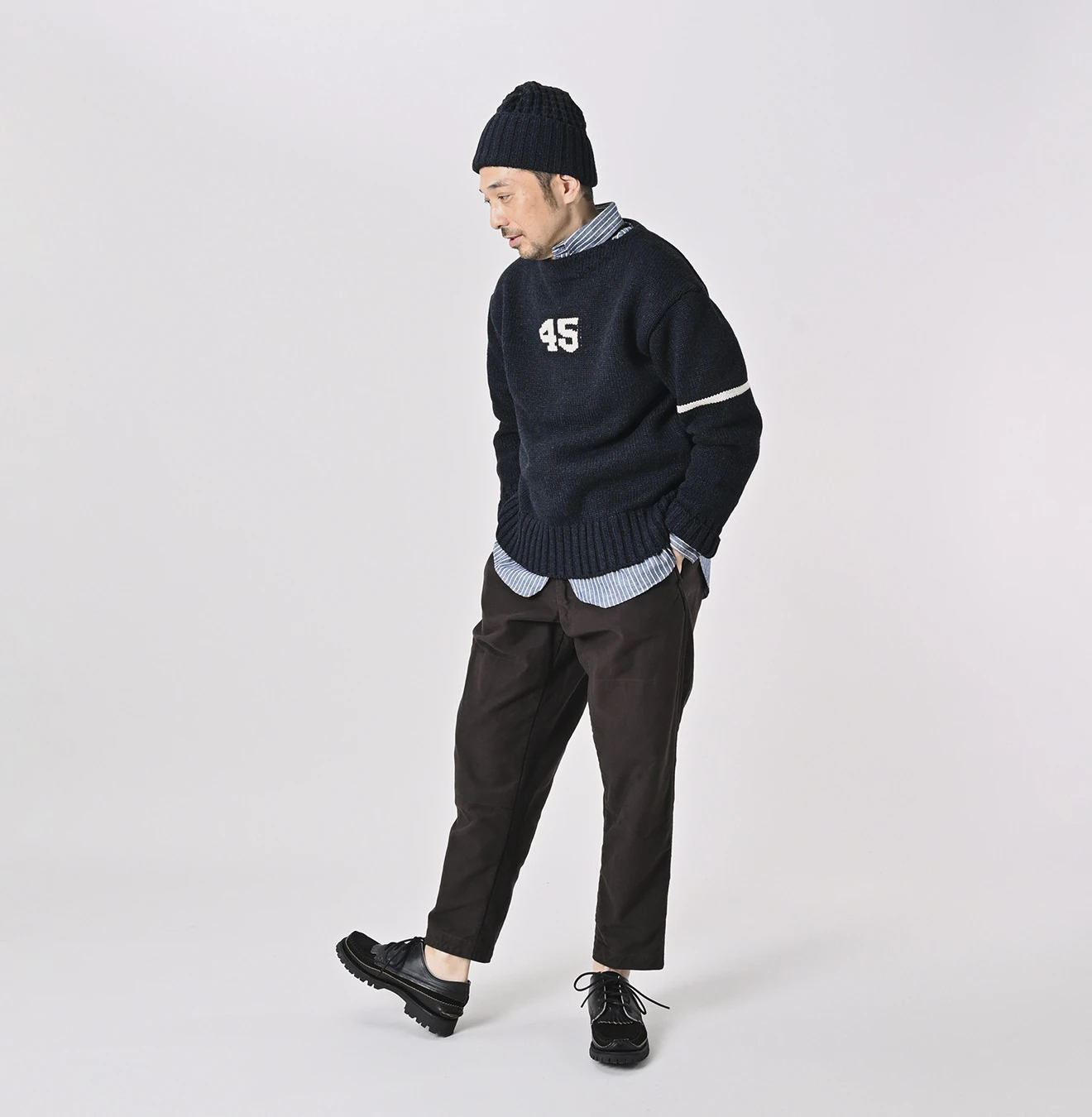 45R(フォーティファイブアール) |カシミヤの908スクールセーター