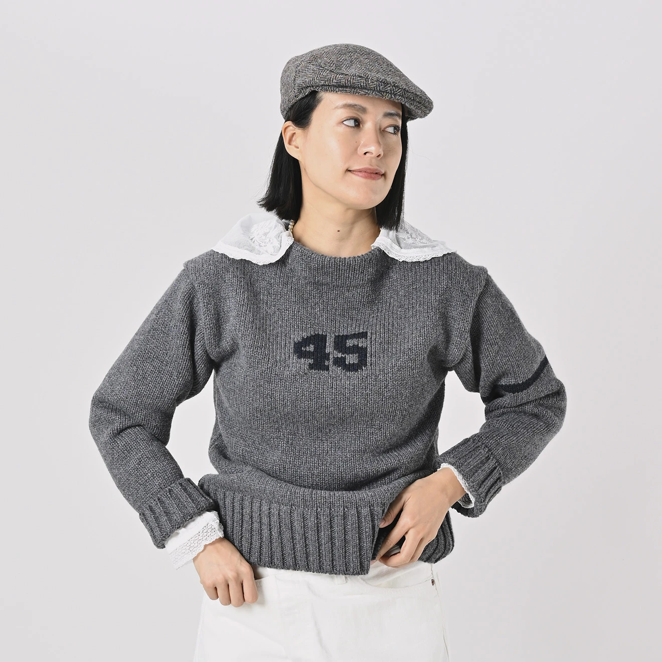 45R(フォーティファイブアール) |カシミヤの908スクールセーター