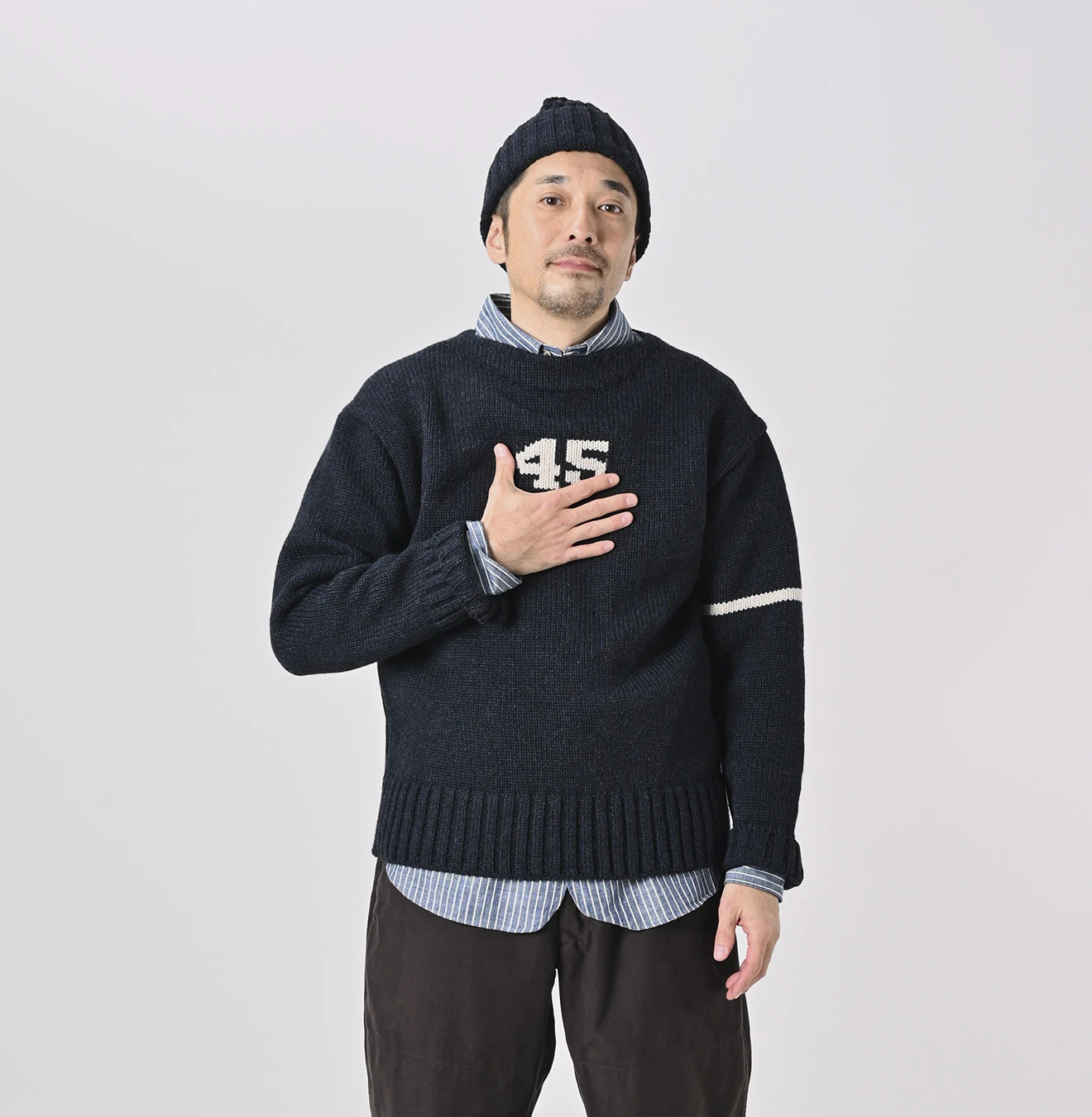 45R(フォーティファイブアール) |カシミヤの908スクールセーター