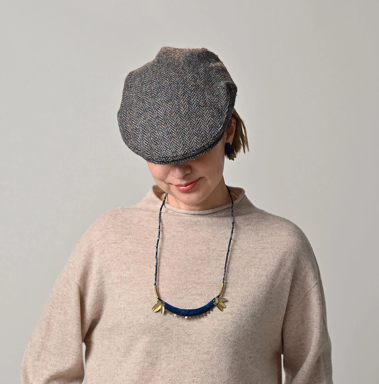 45R(フォーティファイブアール) |別珍のチョーカー（藍）