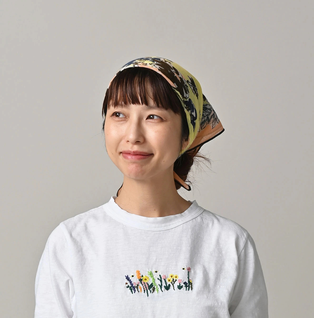 45R(フォーティファイブアール) |ガーゼの花束バンダナ