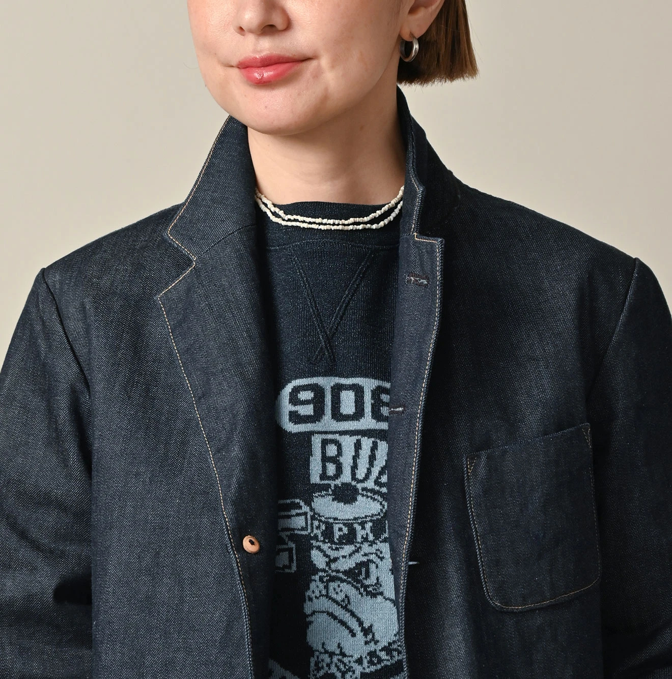 45R（フォーティファイブアール）| ライ麦デニムの908ジャカーデ（濃