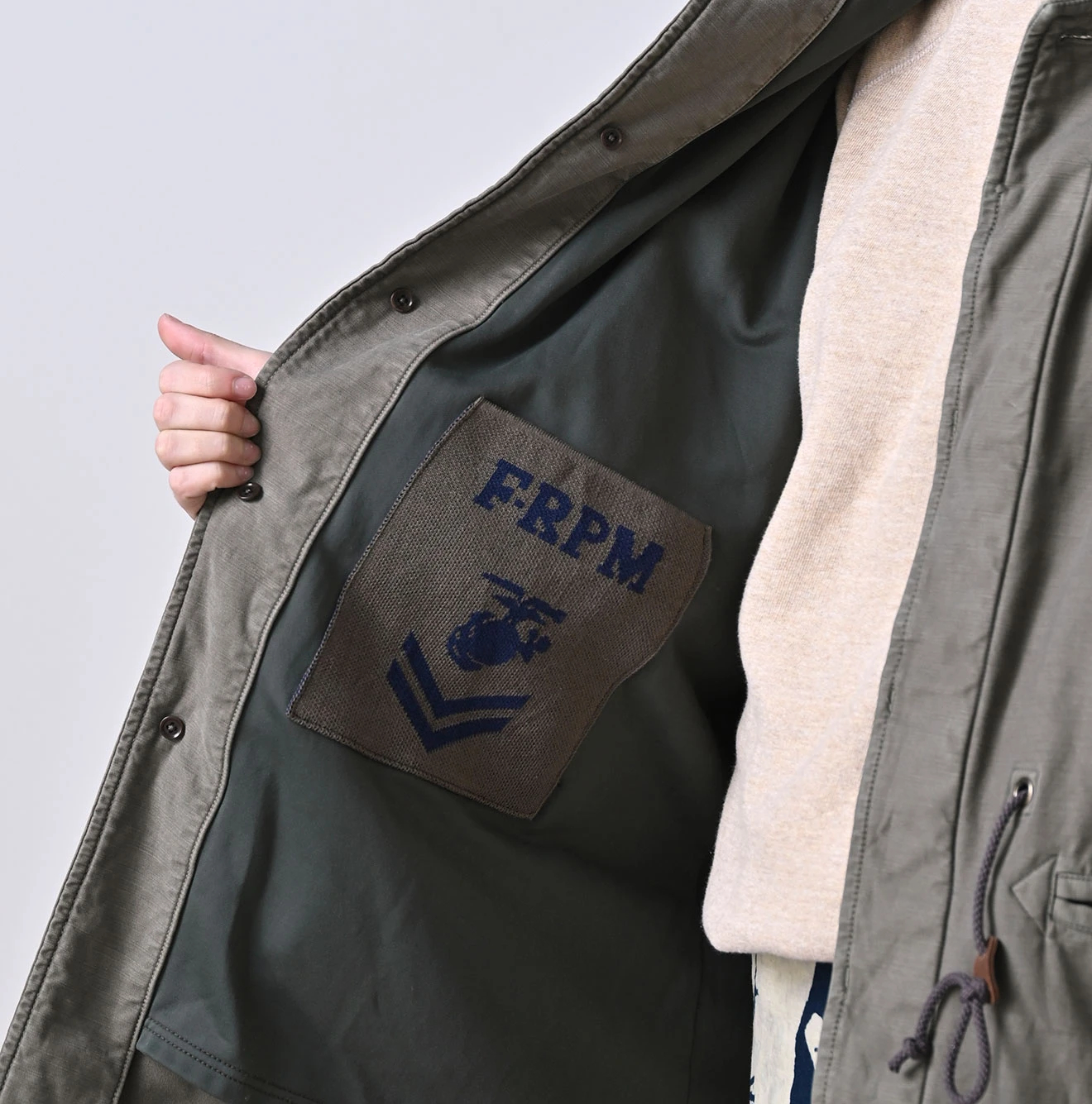 45R(フォーティファイブアール) |バックサテン×ナイロン裏毛の908カナディアンモッズコート