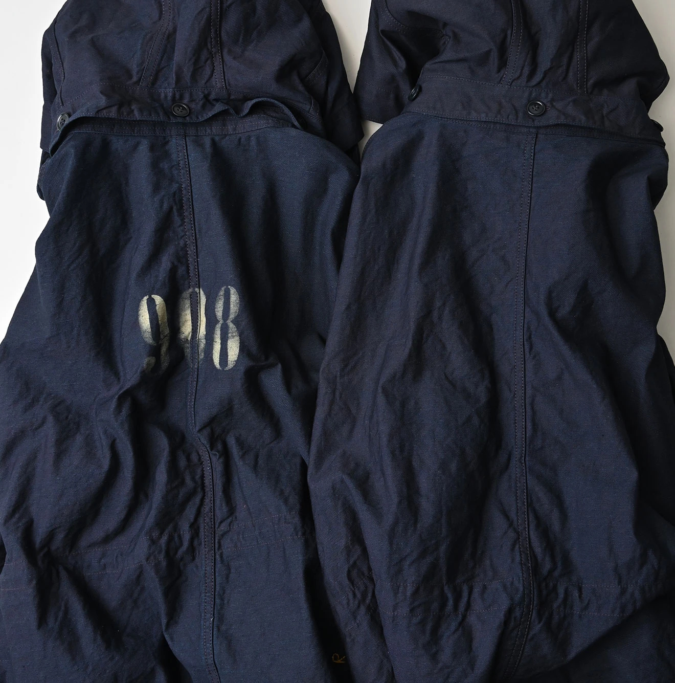 45R(フォーティファイブアール) |バックサテン×ナイロン裏毛の908カナディアンモッズコート（インディゴ）