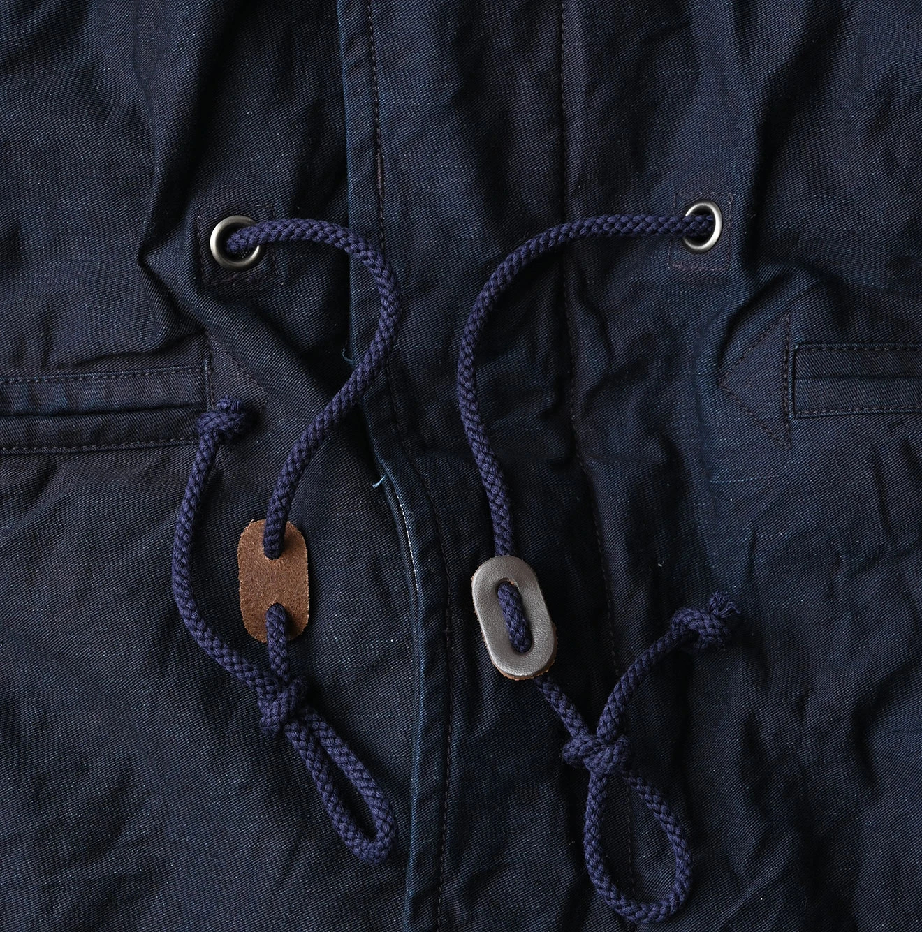 45R(フォーティファイブアール) |バックサテン×ナイロン裏毛の908カナディアンモッズコート（インディゴ）