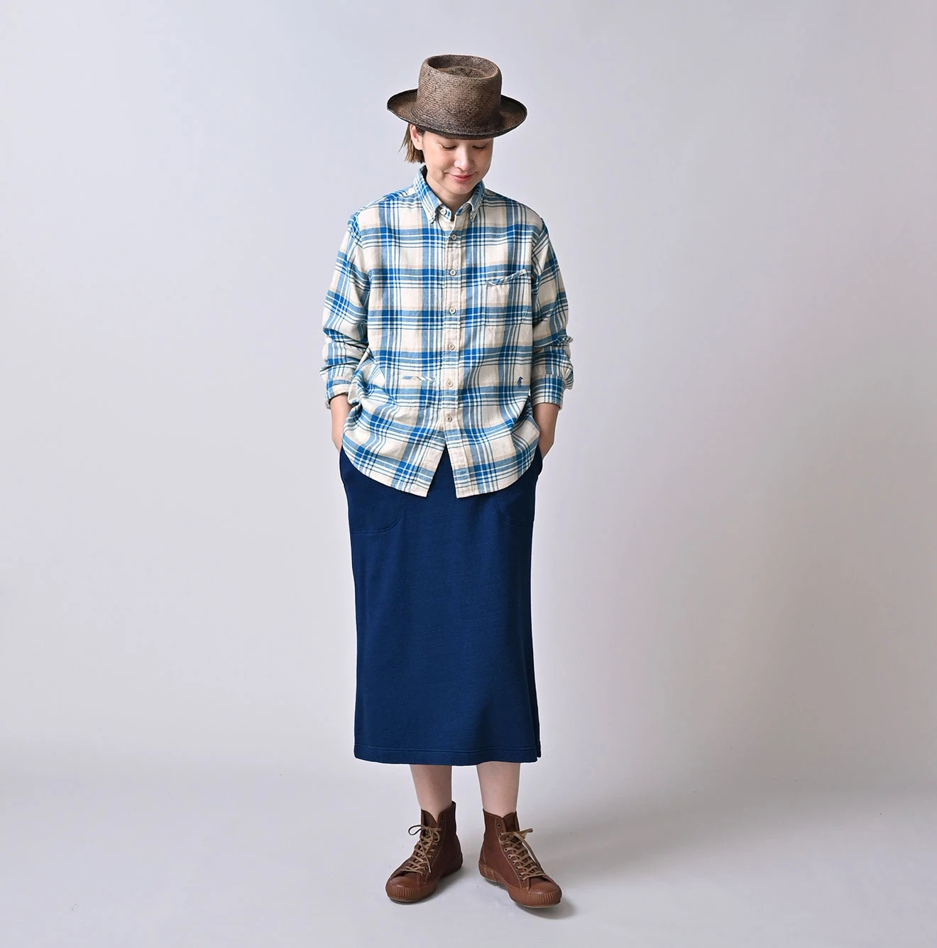 45R(フォーティファイブアール) |インド二重織の908オーシャンボタンダウンシャツ