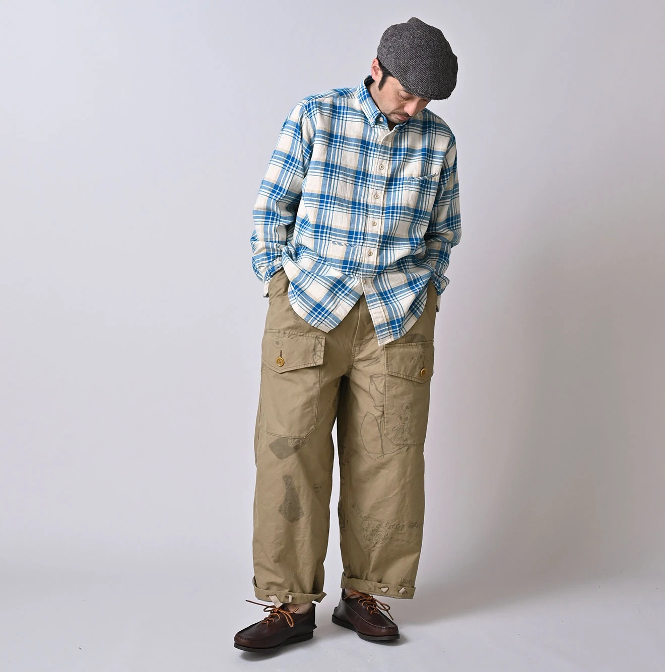 45R(フォーティファイブアール) |インド二重織の908オーシャンボタンダウンシャツ