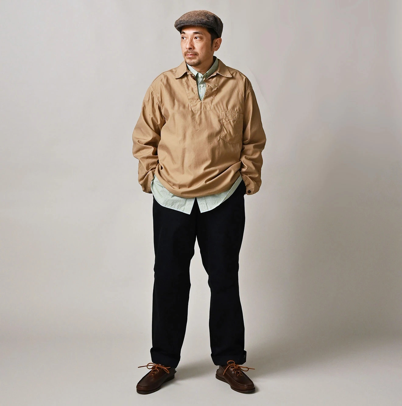 45R(フォーティファイブアール) |薄バックサテンの908ダッファーシャツ