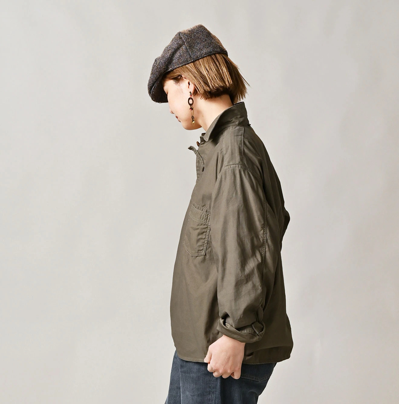 45R(フォーティファイブアール) |薄バックサテンの908ダッファーシャツ