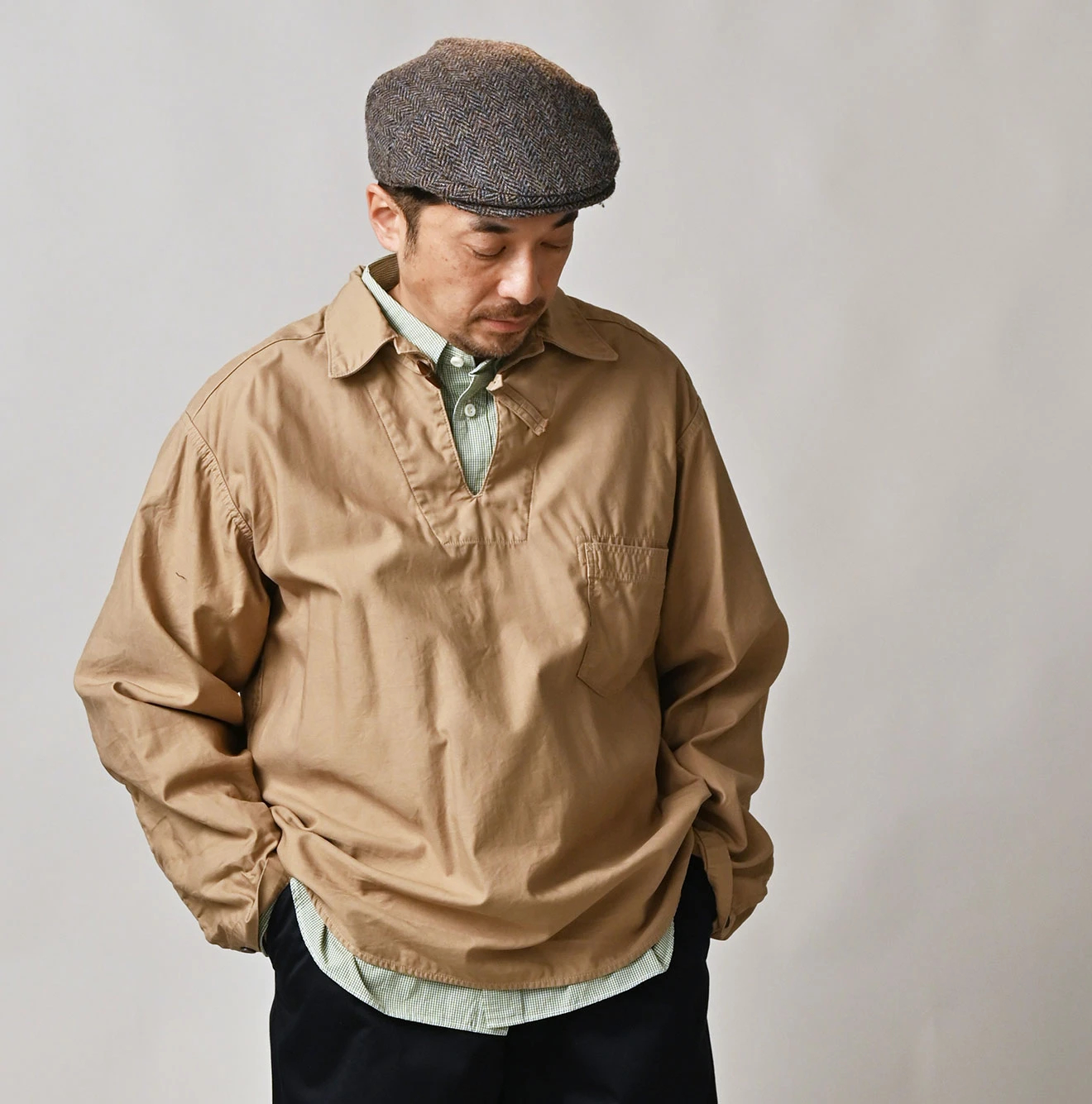 45R(フォーティファイブアール) |薄バックサテンの908ダッファーシャツ