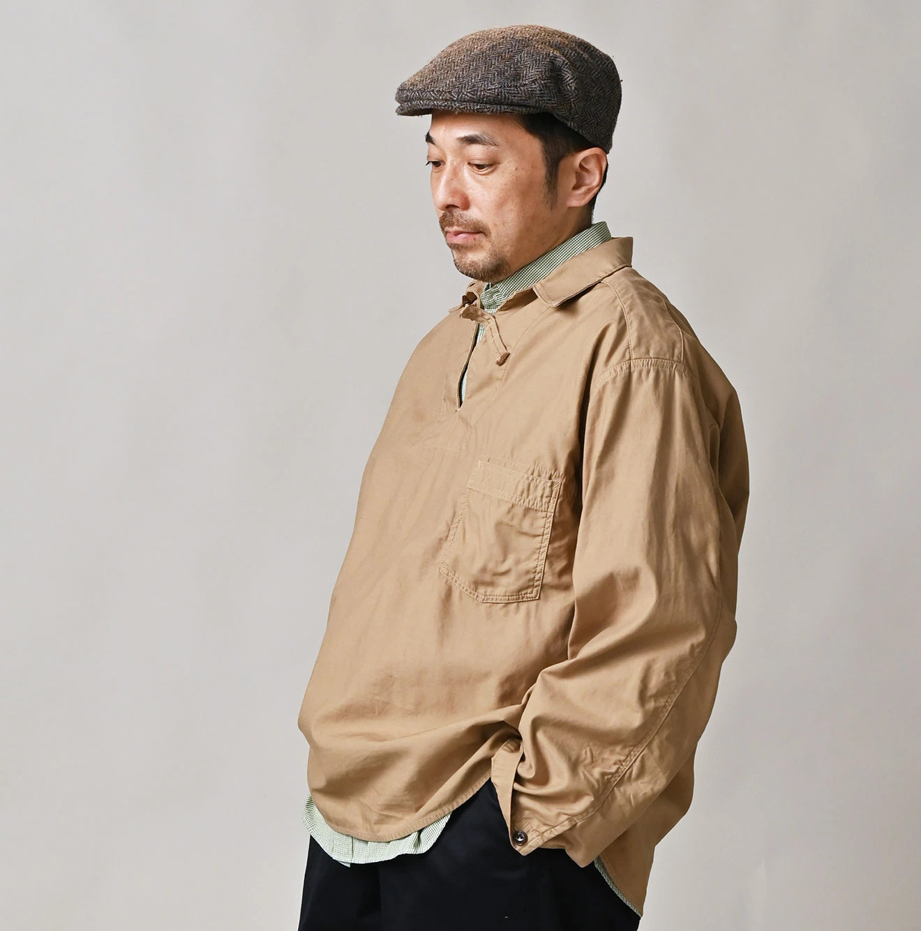 45R(フォーティファイブアール) |薄バックサテンの908ダッファーシャツ