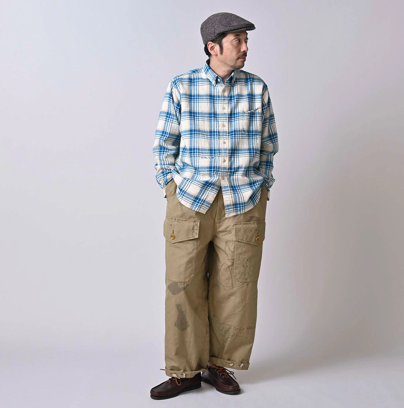 45R(フォーティファイブアール) |ダック落書きプリントの908テントパンツ